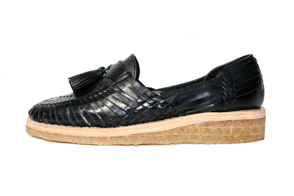 Black Moderno Huarache Loafer