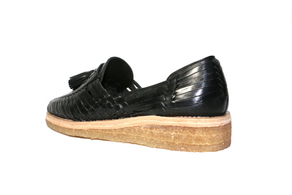 Black Moderno Huarache Loafer